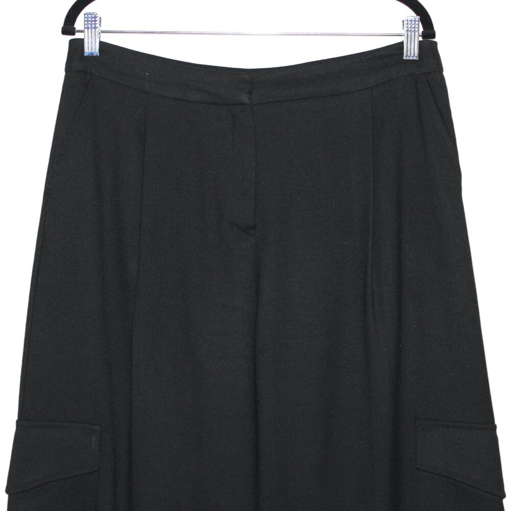 KOTON Arzu Sabanci Wide Leg Black Pants Size EU 42 Large - Picture 5 of 13